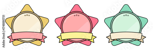 Medal illustration set 05