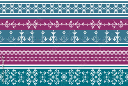 pattern batik flower damask ethnic boho ikat texture tribal geometric background