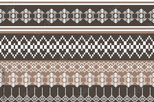 pattern batik flower damask ethnic boho ikat texture tribal geometric background