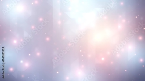 Abstract light shapes bokeh yellowy glow background.