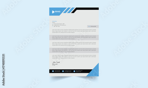 business Letterhead Design ai 
