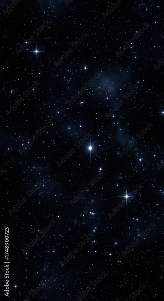 Naklejka premium Cosmic Tapestry - A Deep Dive into the Starry Expanse of Space.
