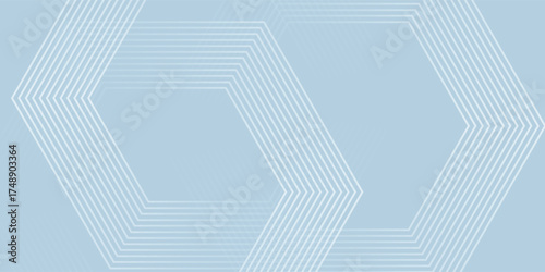 Abstract hexagon lines on gray background. Geometric stripe line art design vector eps10
