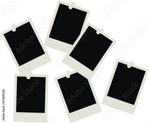 photo frames on white