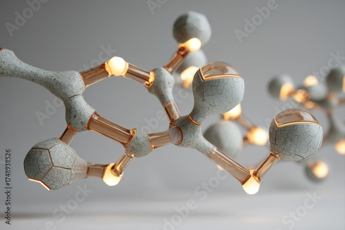 Glowing skill tree sculpture with translucent branches in calming setting