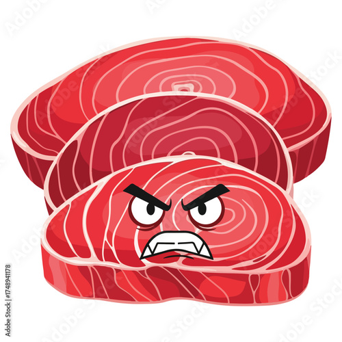 Fresh Steak Vector Illustration