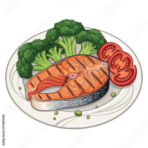 Fresh Steak Vector Illustration