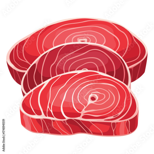 Fresh Steak Vector Illustration