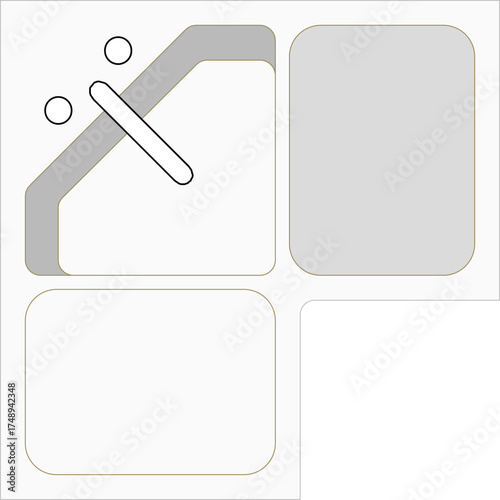 sink.epsMinimalist vector layout of kitchen sink and countertop zones — clean, editable design for interior planning, architectural visualization, or UI/UX mockups.