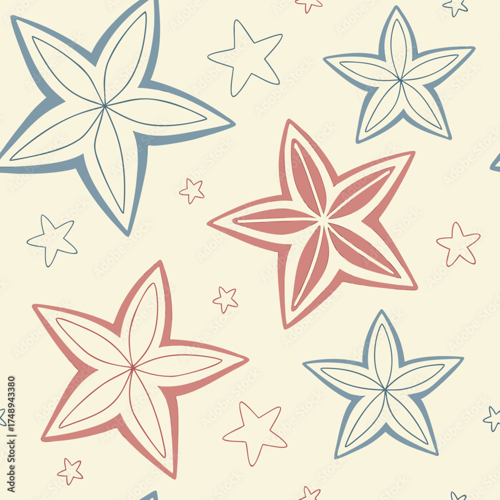 Fototapeta premium Minimalist Star Geometry