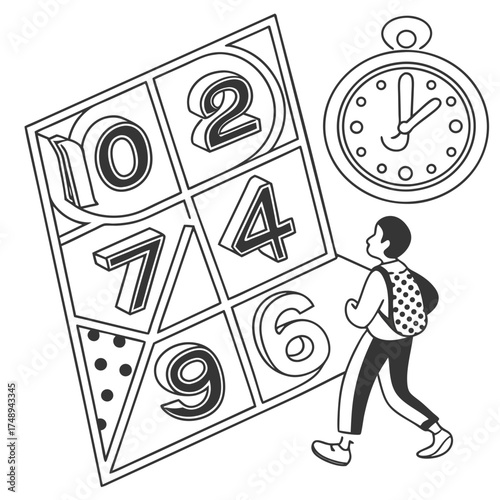 Minimalist Numeric Pattern