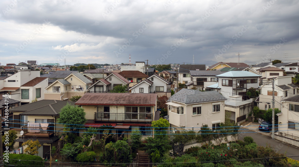 Obraz premium 郊外の住宅地