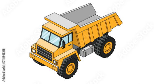 dump truck vector illustration