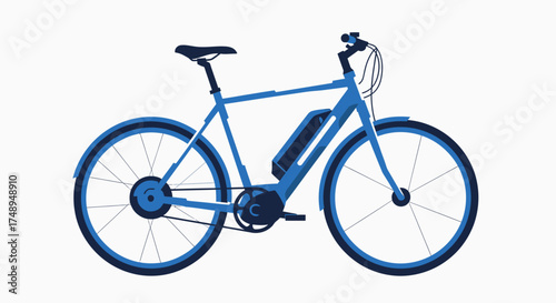 bicycle on a white background