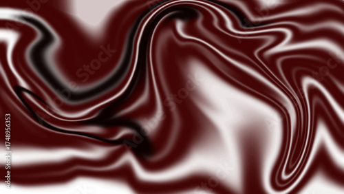 Deep burgundy and white abstract fluid marble texture background. Elegant maroon and ivory liquid flow art design.