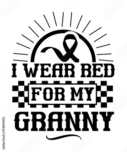 heart disease awareness svg design