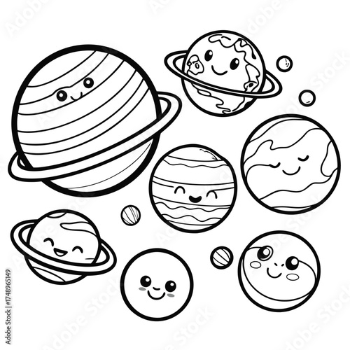 Educational Coloring Activity: Planets of Our Solar System