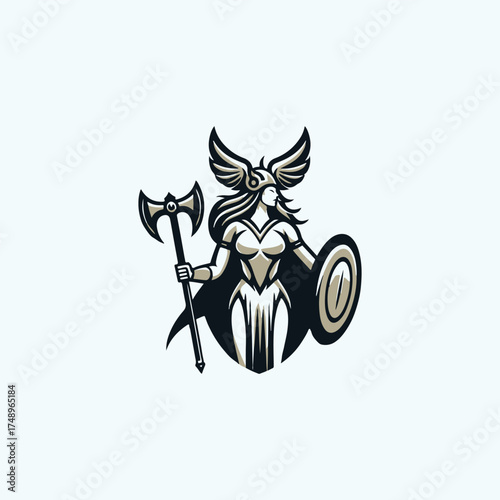 Valkyrie Goddess Logo