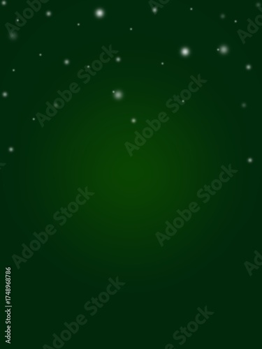 abstract green Christmas snowy gradient background 