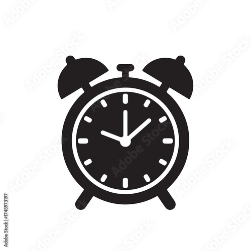 alarm clock vector illustration icon 