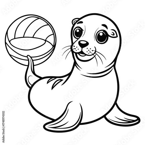 Skillful Seal Balances Ball on Nose, Unveiling Agile Grace in the Animal Kingdom