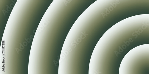 Abstract concentric gradient circles creating a sense of depth and motion in a subtle olive green color scheme.