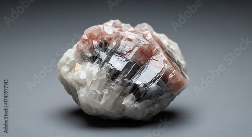 Specular Hematite Mineral Specimen - A Close-Up of Crystalline Structure.