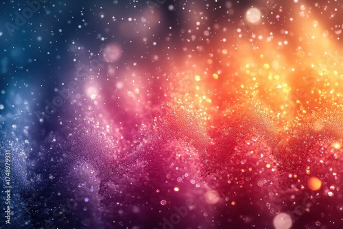 Abstract blur of bokeh lights.