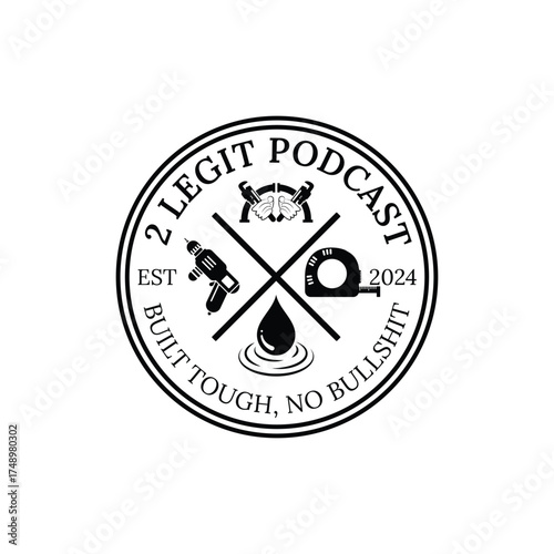 Plumbing and electricity handyman service creative modern minimal logo design Stock Vector.