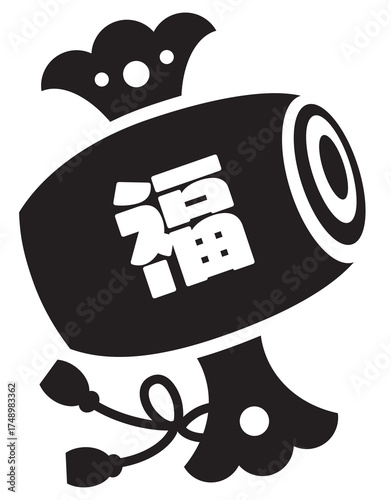 年賀状のスタンプ　打ち出の小槌