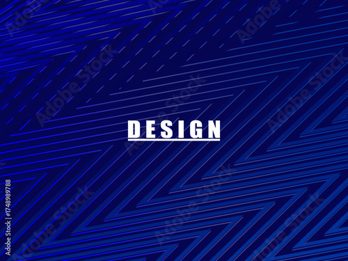 Premium background design with diagonal dark blue stripes pattern. Vector horizontal template for digital lux business banner, contemporary formal invitation, luxury voucher, prestigious gift certific