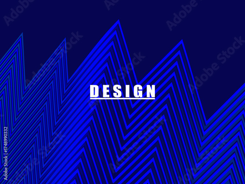 Premium background design with diagonal dark blue stripes pattern. Vector horizontal template for digital lux business banner, contemporary formal invitation, luxury voucher, prestigious gift certific