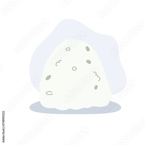 onigiri japanese rice ball. for food design packaging
