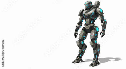 blue screen robot arm