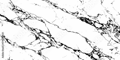 Elegant white marble texture with natural black veins, high-resolution background for interior design, luxury surfaces, countertops, and modern architecture. Clean, minimal, and realistic stone patter