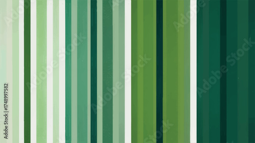 Vector art of green stripes of varying widths create a visually appealing background
