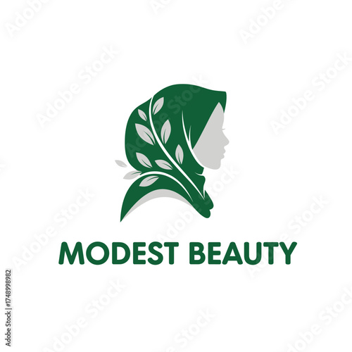  hijab fashion green leaf  natural confident happiness