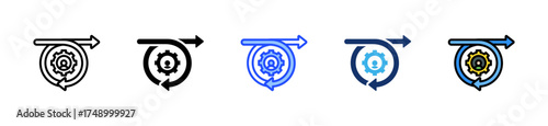 Safe Agile Framework Icon Collection With Multiple Styles