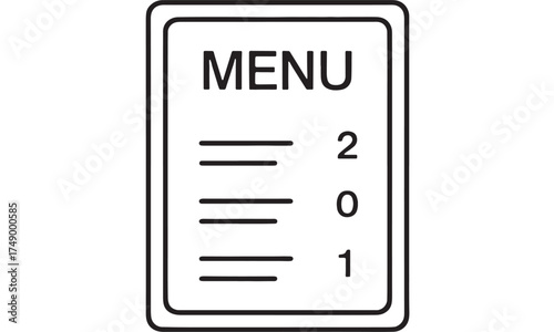 Restaurant menu board displaying food options and prices