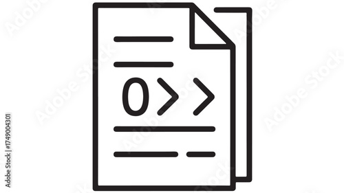 Abstract representation of code and data flow on a document