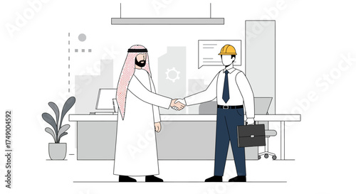 Handshake business agreement