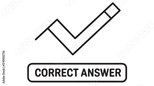 Simple checkmark symbol indicating a correct answer or choice