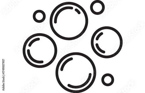 Clean, refreshing bubbles floating in a light, airy design