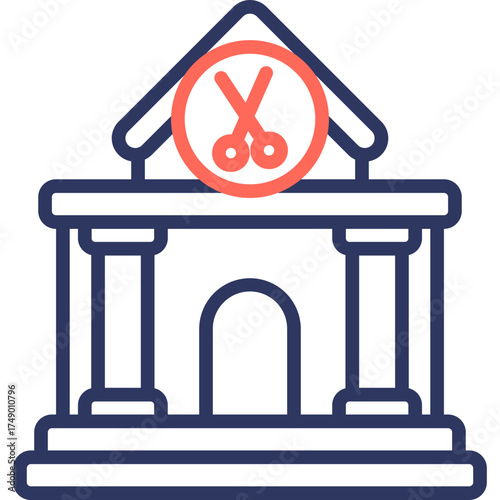 Beauty Salon line color icon