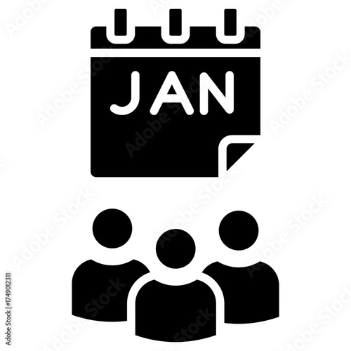 Event Organizer glyph icon
