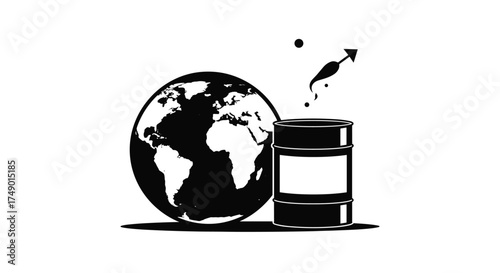 The global impact of crude oil extraction and its environmental consequences.