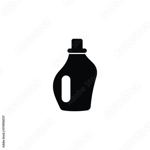 Detergent Bottle Vector Icon Cleaning Product Household Illustration