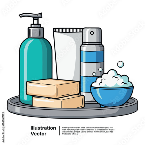 Spa Day Tray with Essential Hygiene Products for Relaxation and Rejuvenation