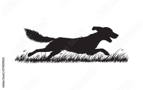 Pitbull Dog Silhouette Vector  Strong Canine Outline Design