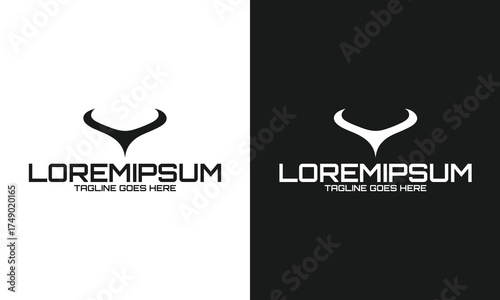 Sleek Curve Element Vector Art: Minimalist Horn Design Logo for Modern Brand Identity on Black and White Backgrounds in PNG Format